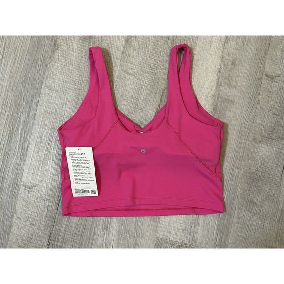 Lululemon Cropped Align Tank Top Sonic Pink Size 12 - Picture 2 of 12